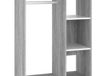 Szafka szary dąb sonoma 80x40x110 cm materiał drewnopochodny WM-815979