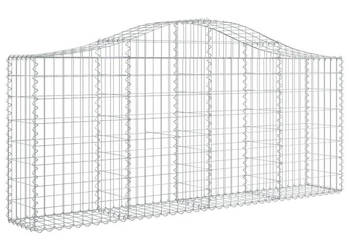 Kosze gabionowe 20 szt 200x30x80/100 cm galwanizowane żelazo WM-3145424