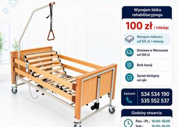 Łóżko Rehabilitacyjne z Materacem  Wynajem Warszawa  150 zł Bez Kaucji IMED