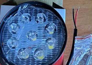 LAMPA ROBOCZA LED OKRĄGŁA 27W 9X3W 10-30 2000LM LRO27