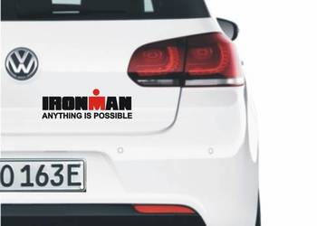 naklejka ironMan Anything Is Possible na samochód na motocykl