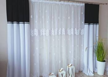 Firanka  żakardowa  długa