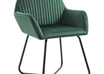 Krzesła stołowe 4 szt. zielone aksamitne WM-277007