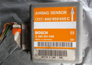 AUDI A4, B5. Moduł AIRBAG, SENSOR. BOSCH 0 285 001 038
