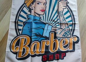 Stihl,   baner plakat materiałowy 90x60cm,barber fryzjer,Husqvarna