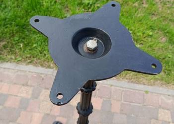 Żeliwna wysoka noga  -108 cm, kolor czarny