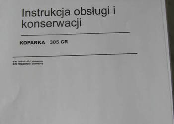 dtr instrukcja obsługi koparka caterpillar 305C CR