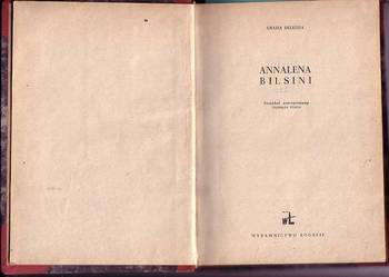 (3579) ANNALENA BILSINI – GRAZIA DELEDDA.