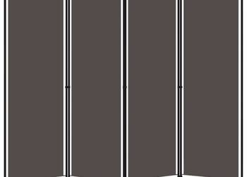 vidaXL Parawan 4-panelowy, antracytowy, 200 x 180 cm（SKU:320721）