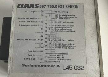 Claas Xerion 3300 Moduł / Sterownik EXT 597790.0 597790 .1 5977900 .2