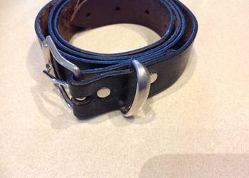 Pasek Skórzany Damski rozm S - M Czarny Skóra Naturalna