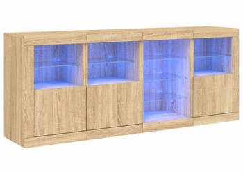 Szafka z oświetleniem LED dąb sonoma 164x37x67 cm WM-3209053
