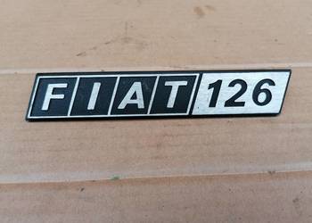 Emblemat znaczek logo Fiat 126p Maluch Bambino aluminiowy