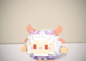 Nowy Zestaw Klocków Zwierzątko Biały Baranek 203 Elementów w Pudełku