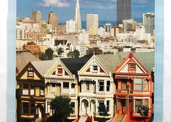 San Francisco Yesterday and Today, plakat z USA, fotografia