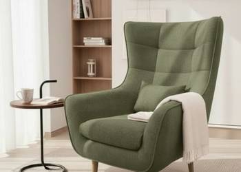 Fotel Tapicerowany Lord Oliwkowy, Dostawa 0zł!