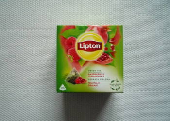 Herbata zielona aromatyzowana Lipton Malina i Granat 20x1,4g