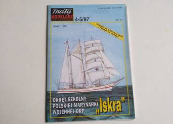 Mały Modelarz nr 4-5/1997, okręt szkolny marynarki wojennej ORP Iskra