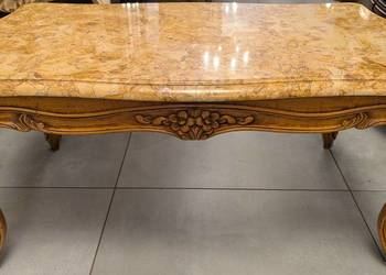 Piękny stolik ludwikowski z marmurem orzech-sklep Dąbrowa Górnicza