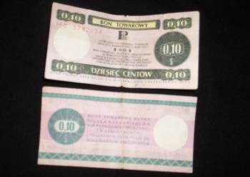 Polski Bon Towarowy 0,10 centów 1979R.