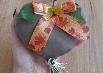 Nowa zawieszka na jesień liście Serduszko 12cm+wstążka