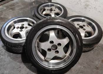 Kultowe MIM 15'' 7J 4x108 polerowane ranty, opony letnie RH BBS OZ