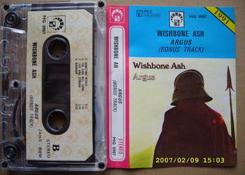 + Rap,kaseta ; WISHBONE ASH--ARGUS. MG 0987.