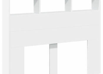 Zagłówek z półkami i oświetleniem LED biały 120x17x102 cm WM-839189