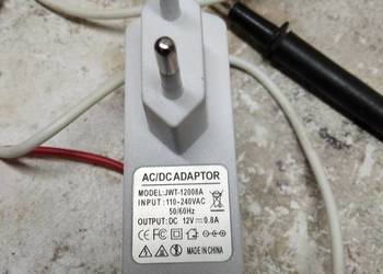 ZASILACZ DC - 12V 0,8A prądu stałego