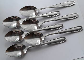 Łyżki obiadowe (ok.19,1-19,2 cm) (nr.2), KŁOS, Gerlach, sztućce PRL