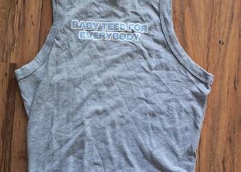 nowa bawełniany crop top bella canvas rozmiar M długość 47 cm szerokość pod