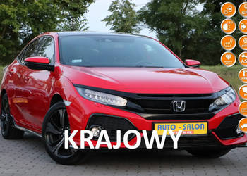 Honda Civic krajowy,2-wł, serwis, model 2018,dach szklany panoramiczny X (…