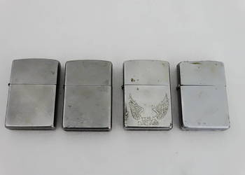 Zapalniczki benzynowe Zippo używane x 4 szt.