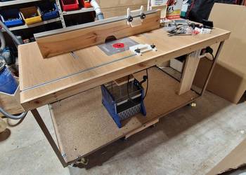 stół warsztatowy frezarski 2w1 z frezarką Makita M3600 uniwersalny solidny