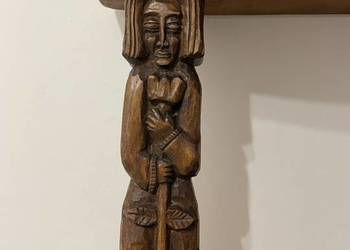 Sztuka ludowa półka góralska , ludowa . zakopiańska PRL Cepelia