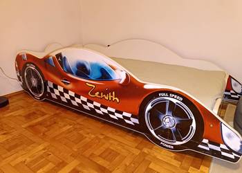 Super łóżko dziecięce samochód, nowy materac 160x80
