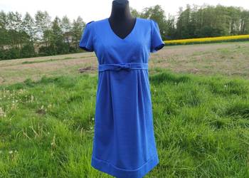 Piękna niebieska sukienka ciążowa 40 L - 42 XL wesele komunia