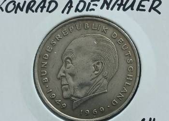 2 Marki RFN Konrad Adenauer 1974 r. - men. "J"