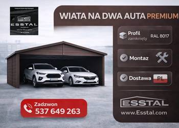 Garaż Blaszany bez bram | Zadaszenie - Carport  – ESSTAL-