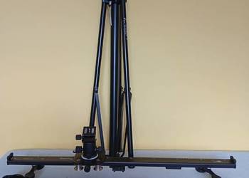 Statyw z głowicą i podporami oraz slider Kameleon