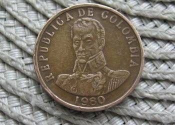 Kolumbia 2 Peso 1980r