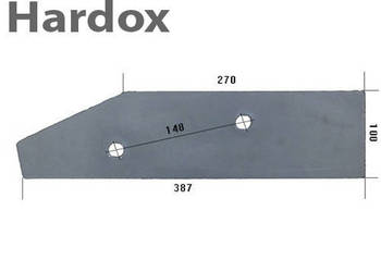 Płoza krótka HARDOX 27011700/P części do pługa RABEWERK