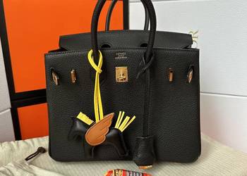 Torebka Birkin 25 Black Leather