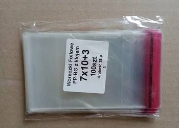 Worki z klejem z taśmą klejąca 7 x 10 cm