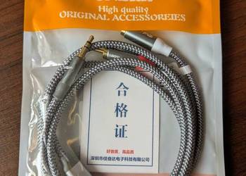Kabel Riksain Jack 3.5 do 2xRCA o długości 1,2m