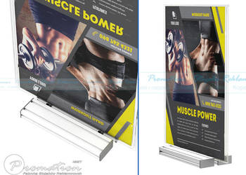 Stojak ladowy menu A4 do restaruacji | aluminium i pleski