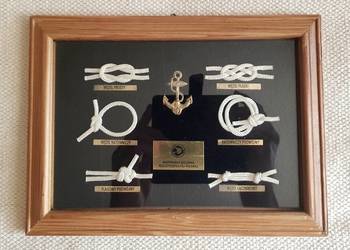 Marynarka Wojenna RP tablica z węzłami i kotwicą