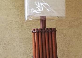 Lampka stołowa nocna rattanowa lampa stojąca