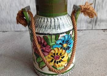 Wazon Dzban Kanka ceramiczna na mleko Loft Design Vintage Industrial / 546