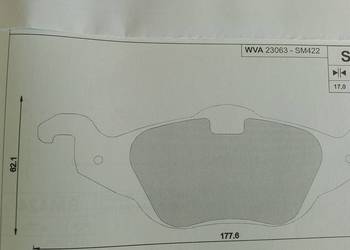 SM422 Klocki hamulcowe kpl. przód ASTRA, CORSA; OPEL ASTRA G, ASTRA G CLASS